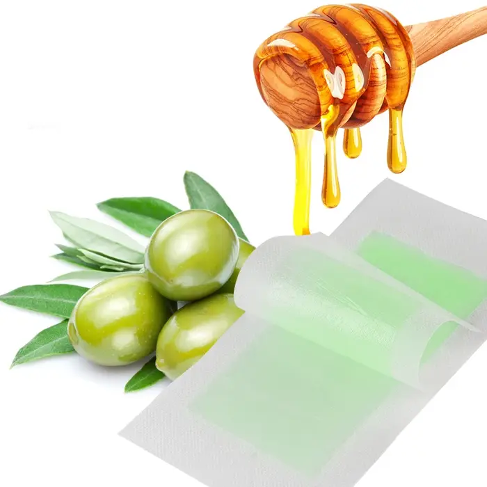 15 Bandes de cire dépilatoire jetables parfumées à l'aloe vera, pour le visage et le corps, pour les