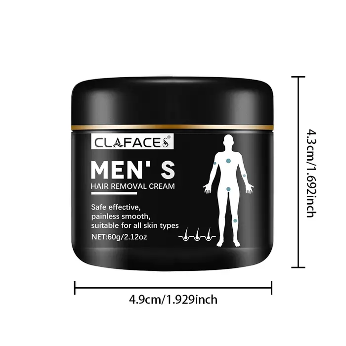 Crème dépilatoire indolore pour hommes