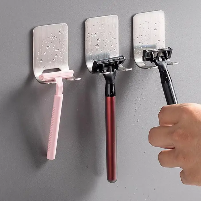 Support de rasoir multifonction en acier inoxydable