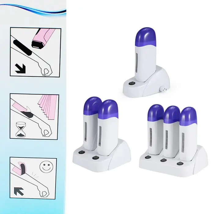 3 Types de cartouche de cire rouleau épilatoire plus chaud chauffage cire corps épilation Machine ci