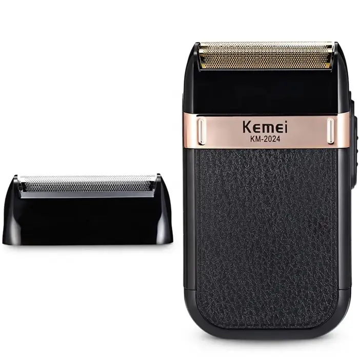 Kemei puissant rasoir rechargeable pour hommes feuille