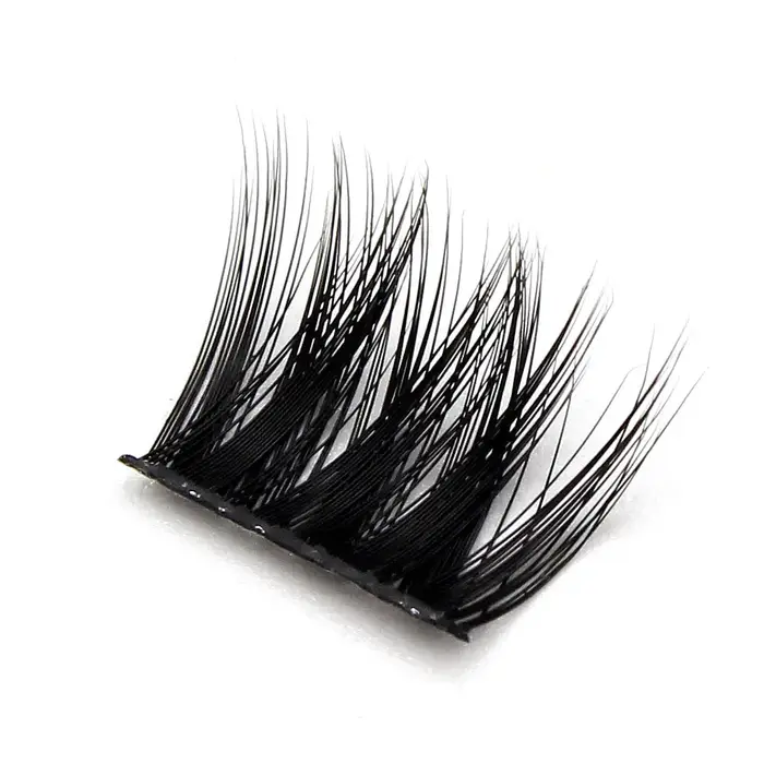 Nouveau russe 3D moelleux naturel segmenté cils bundle faux extension