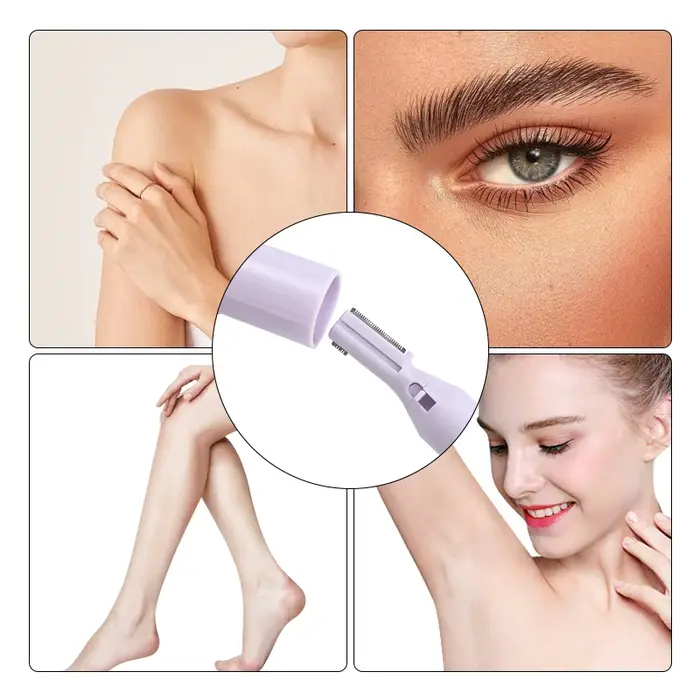 1 pièces tondeuse à sourcils électrique visage épilateur Mini Portable femmes corps rasoir cou lèvres bras et jambes