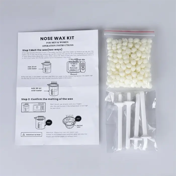 Kit de cire pour l'épilation du nez sans douleur