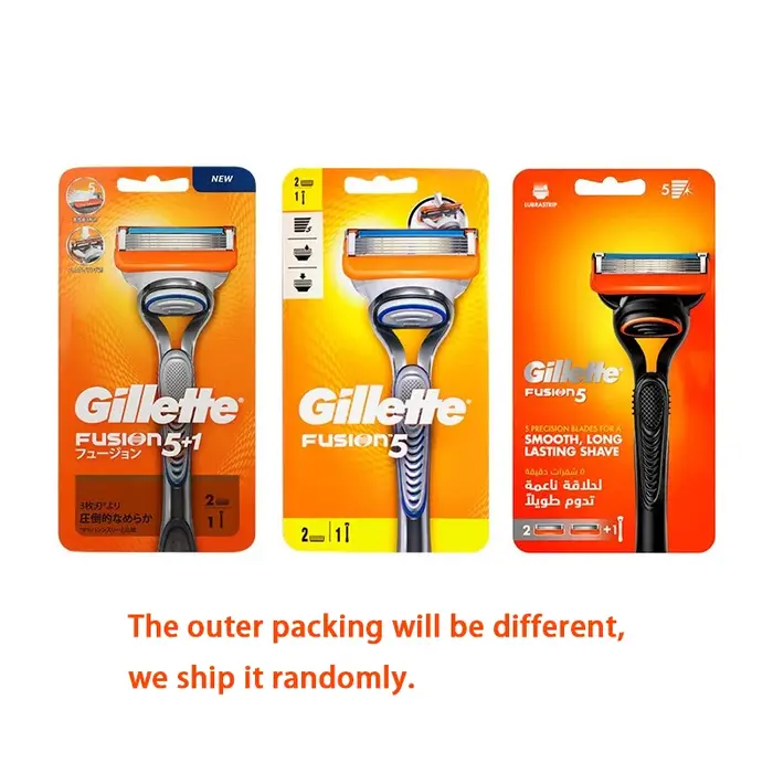 Gillette Fusion 5 rasoir pour hommes sécurité manuel Machine à raser 5 couches lame avec bande de lubrification