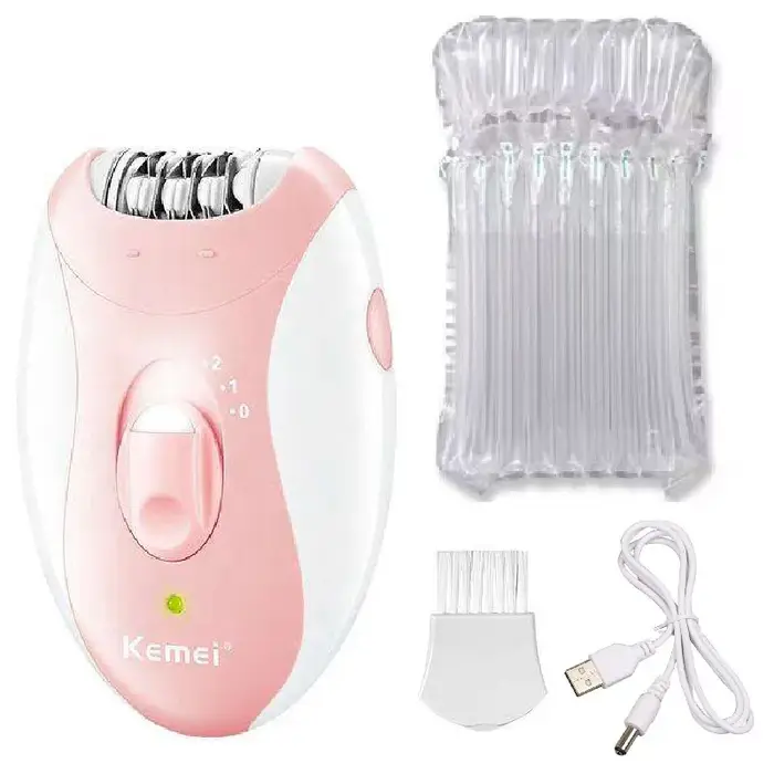 Kemei Rechargeable femmes épilateur électrique visage corps épilateur Bikini tondeuse rotatif femme 