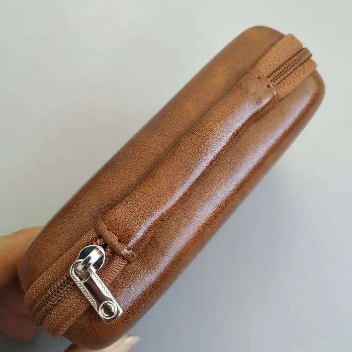 Dscosmetic – sac de voyage en cuir PU pour rasoir de sécurité à double tranchant