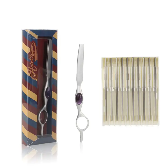 Lame de rasoir professionnelle tranchante pour barbier
