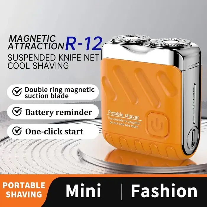 Kit de rasage électrique rechargeable par USB pour hommes - Appareil compact pour l'épilation à domicile