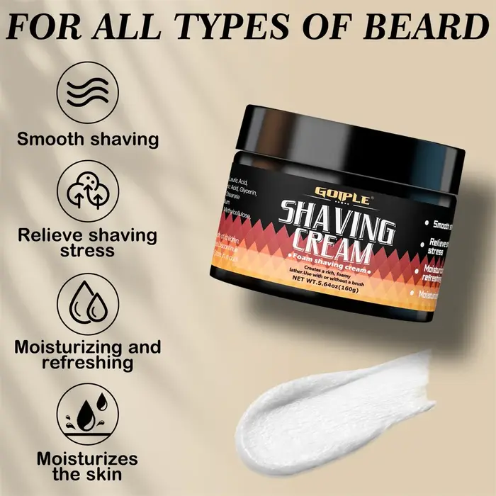 Kit de crème de soin pour le rasage pour hommes