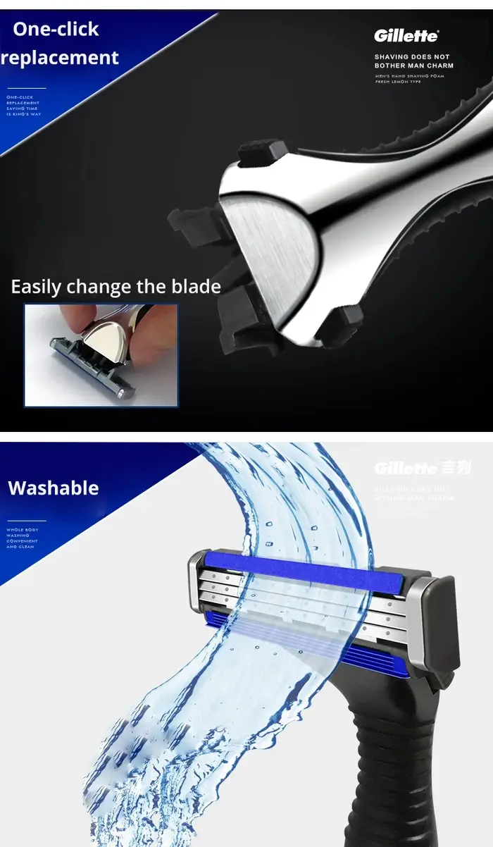 Hommes Gillette Shaver Vector 3 Series