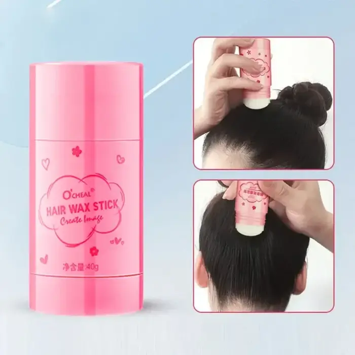 Bâton de cire pour cheveux professionnel, 40g, crème de finition pour cheveux brisés, réparation cas