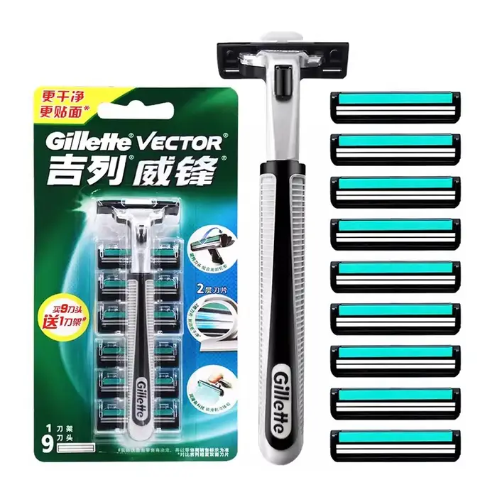 Ensemble de rasoir Gillette Vector 2 avec lames de rasage