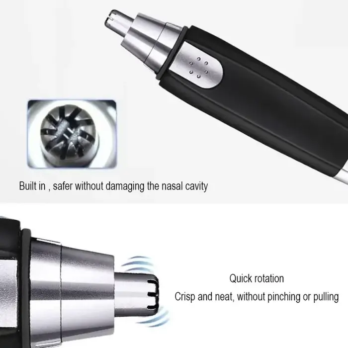 Tondeuse électrique indolore pour le nez et les oreilles, lame lavable Portable, épilateur pour sour