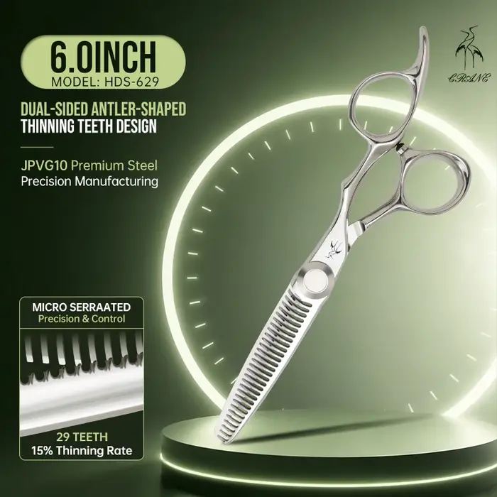 Ciseaux de coiffeur, ciseaux de barbier, ciseaux à cheveux, fabriqués en acier VG10 japonais, dents 