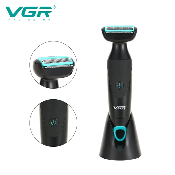 VGR nouveau rasoir multifonctionnel 2 en 1 rétro pour hommes IPX4 lavage nez