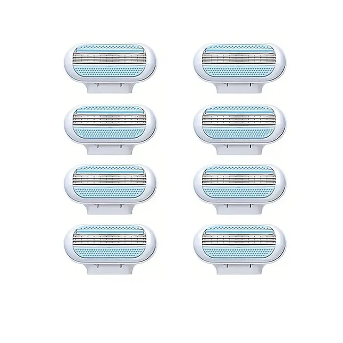 1 poignée + 4/8 lames de rasoir de sécurité pour femmes visage/jambes/aisselles/Bikini épilation de beauté rasage