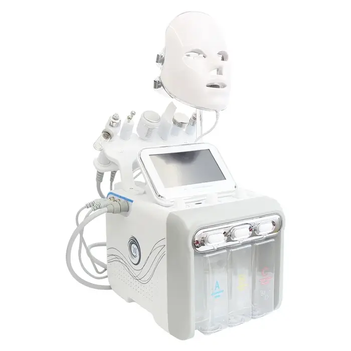 Appareil d'hydrodermabrasion 7 en 1, nettoie en profondeur la peau, hydrate, lifte et rajeunit, jet