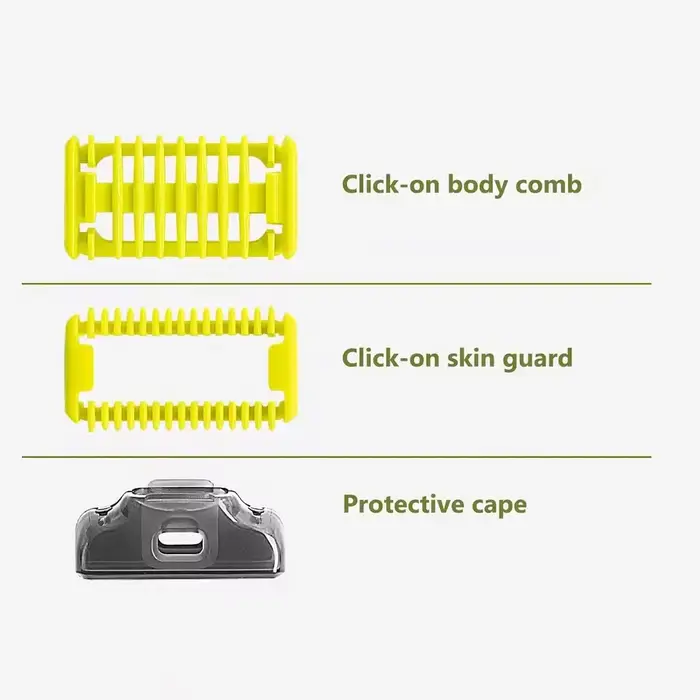 2-4 pièces Guide peigne gardes pour Philips une lame et oneblade QP2520 QP2530 QP2620 QP2630 QP6510 QP6520 tondeuse à barbe électrique