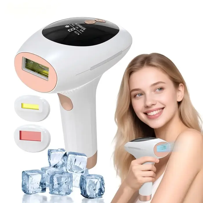 Appareil d'épilation IPL 3-en-1 avec refroidissement par glace