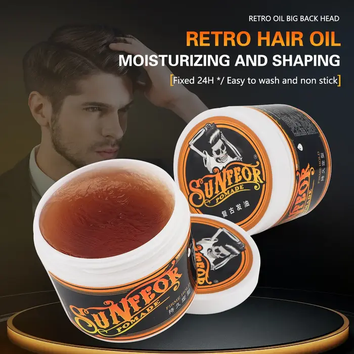 Pommade de cire à cheveux longue durée pour hommes