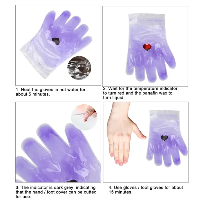 Gants de traitement à la paraffine pour les mains et les pieds