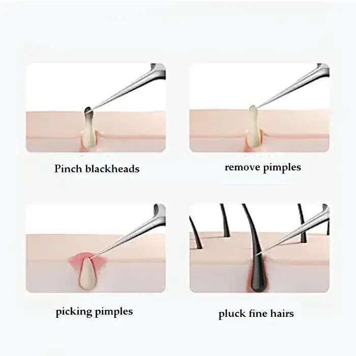 Pincettes pour cheveux incarnés