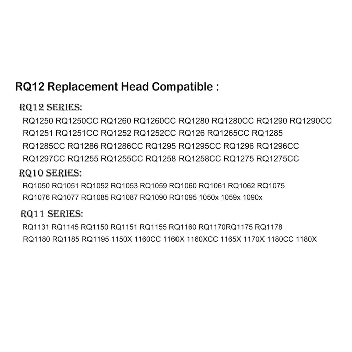 Tête de rasoir de rechange RQ10/RQ12 compatible avec Philips Norelco Sensotouch 3D 1260X RQ1250 RQ1295 RQ1180 Arcitec Razor Shaving