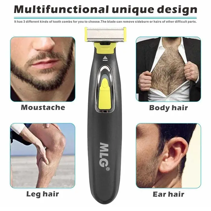 MLG rasoir électrique pour hommes et femmes Portable tondeuse complète du corps USB lame en forme de T