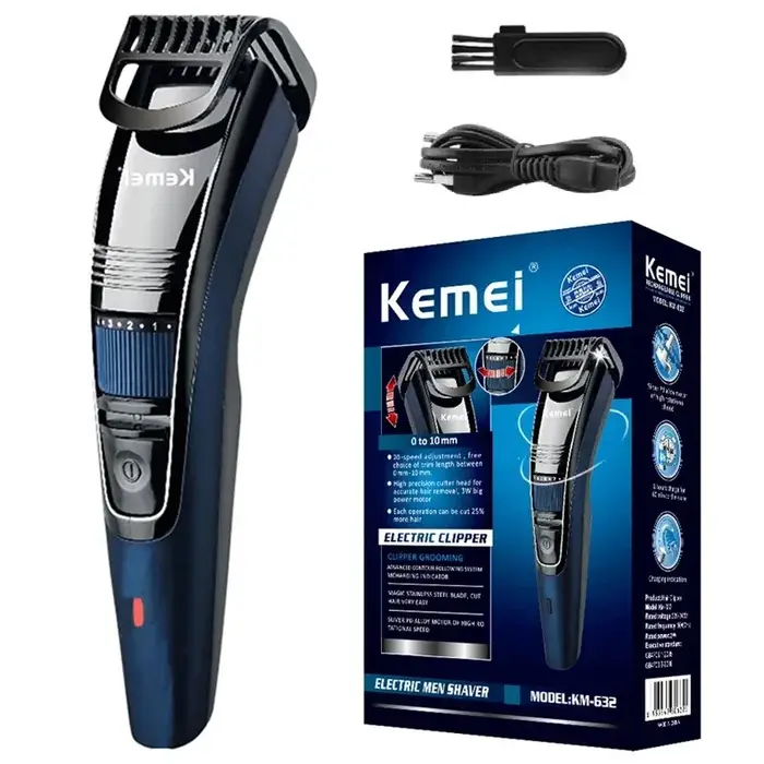 Kemei 632-Tondeuse à barbe réglable pour hommes