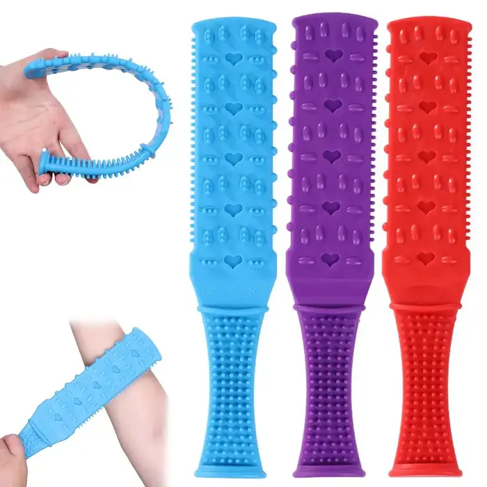 Bâton de Massage masseur corporel plaque à gratter étendu Portable battement