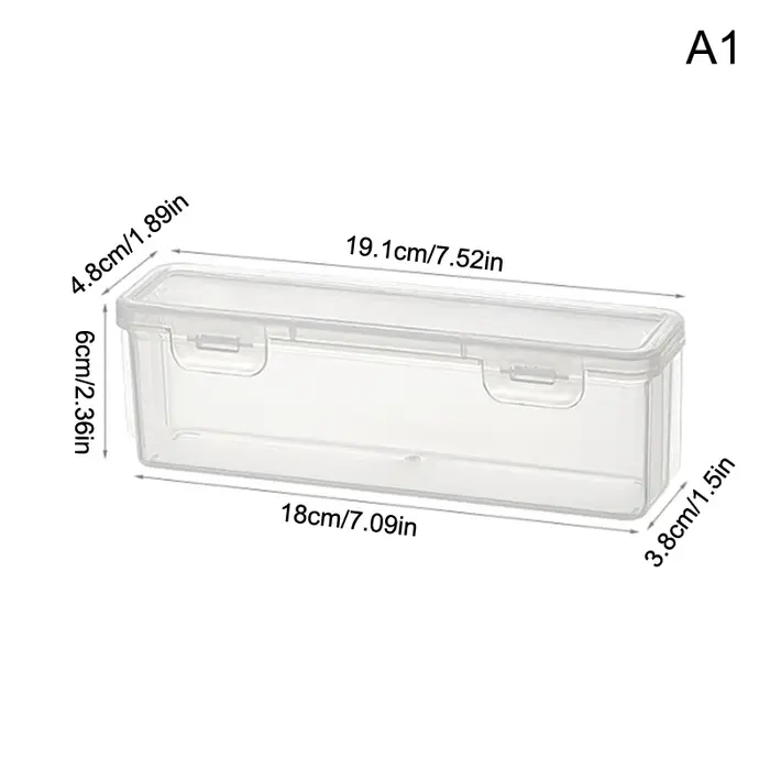 Boîte de rangement transparente pour rasoir, lames de rasoir, brosses, étui en plastique, organisate