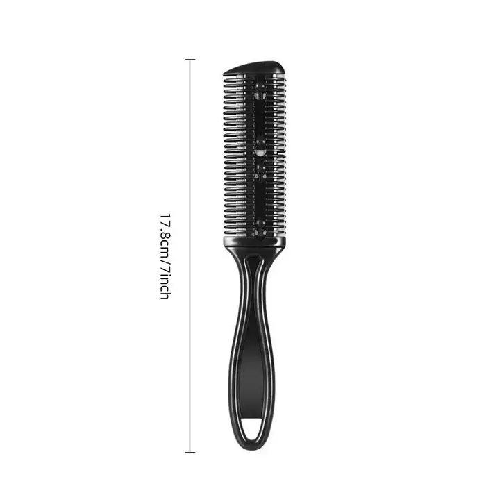 Peigne de coupe de cheveux avec lames de rasoir