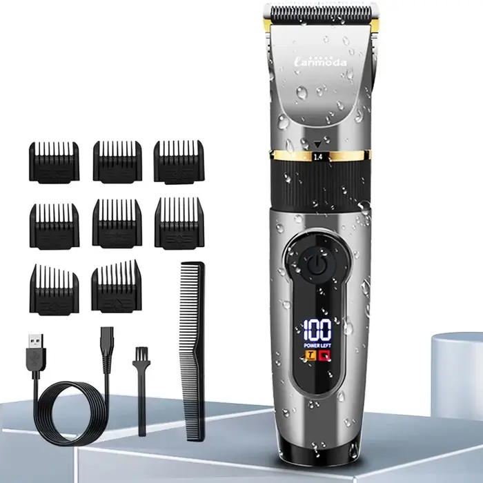 Tondeuse à cheveux électrique aste avec écran LED, tondeuse à cheveux professionnelle, machine de dé