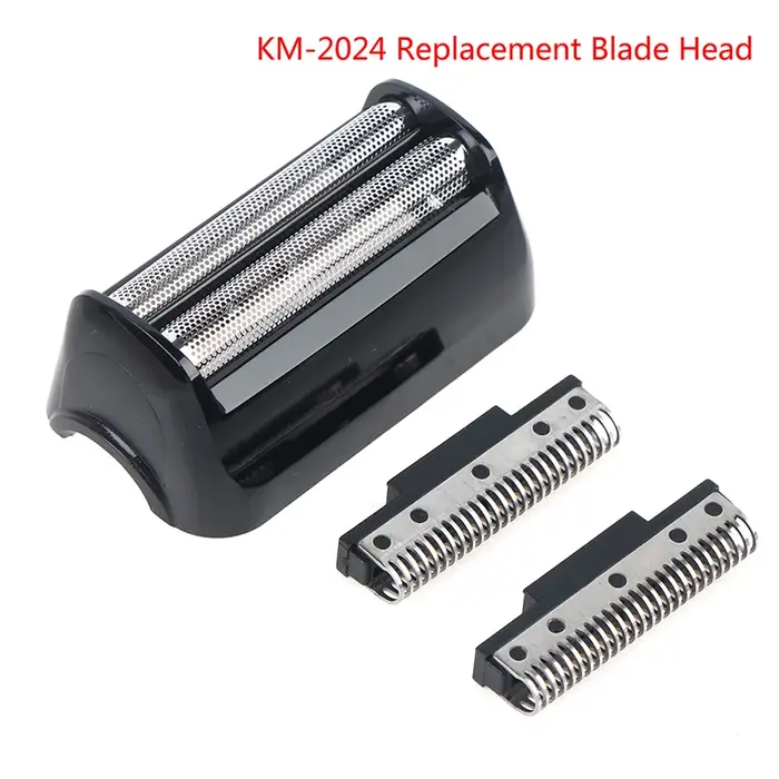 Kemei 2024 tête de lame de rechange pour rasoir pièce d'origine filet de rasage KM-2024 mailles supplémentaires
