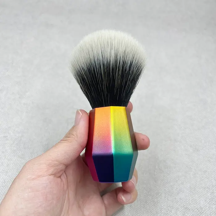 Pinceau à raser GDMG - Poignées colorées - Outils de nettoyage de la barbe pour hommes