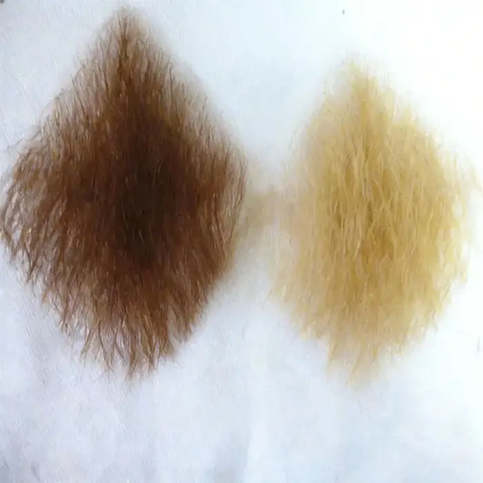 Autocollants de poils corporels artificiels en cheveux naturels faits à la main, pour simulation de poils pubiens, haut de gamme, réalistes, invisibles, sexy et denses, accessoires de cosplay