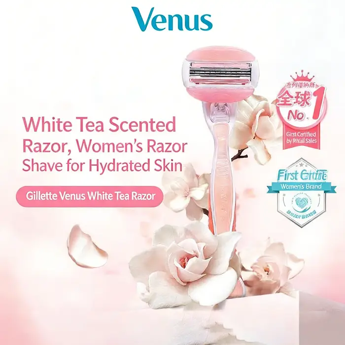 Rasoir pour femmes Gillette Venus ComfortGlide au thé blanc