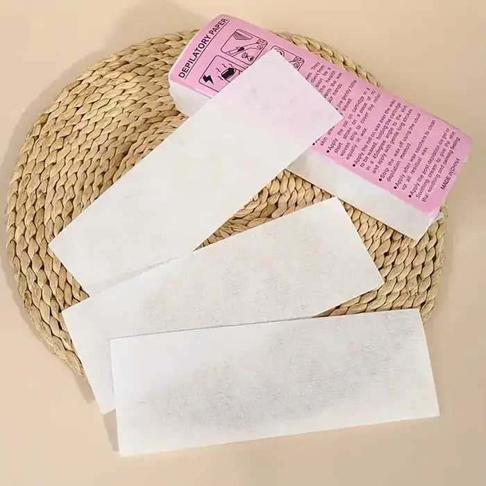 Kit de bandes de cire d'épilation de luxe, 20/100 pièces, faciles à utiliser, jetables, douces sur l