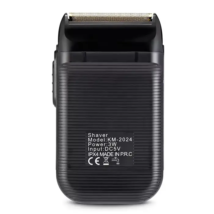Kemei KM-2024 USB charge rasoir électrique pour hommes alternatif double lame