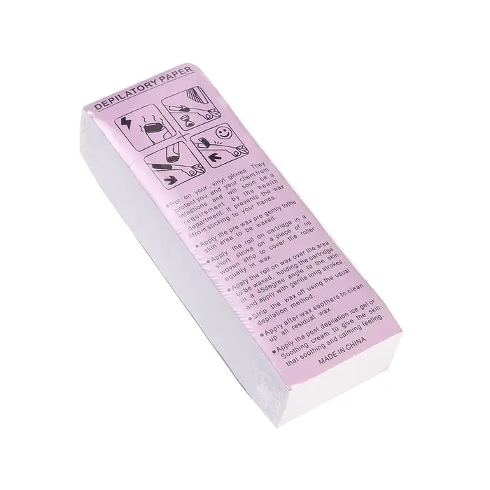 100 sacs 100 pièces/sac bandes de cire d'épilation jetables-papier