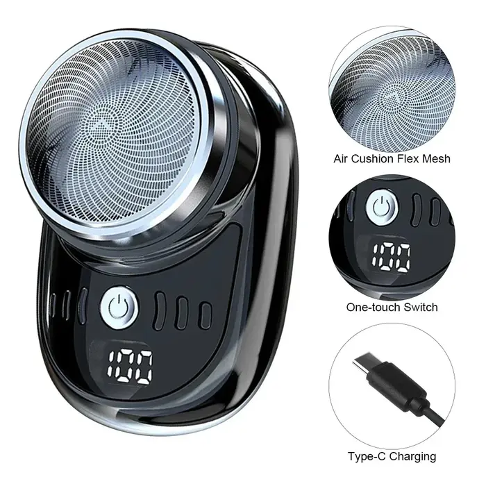 Mini rasoir électrique de voyage pour hommes