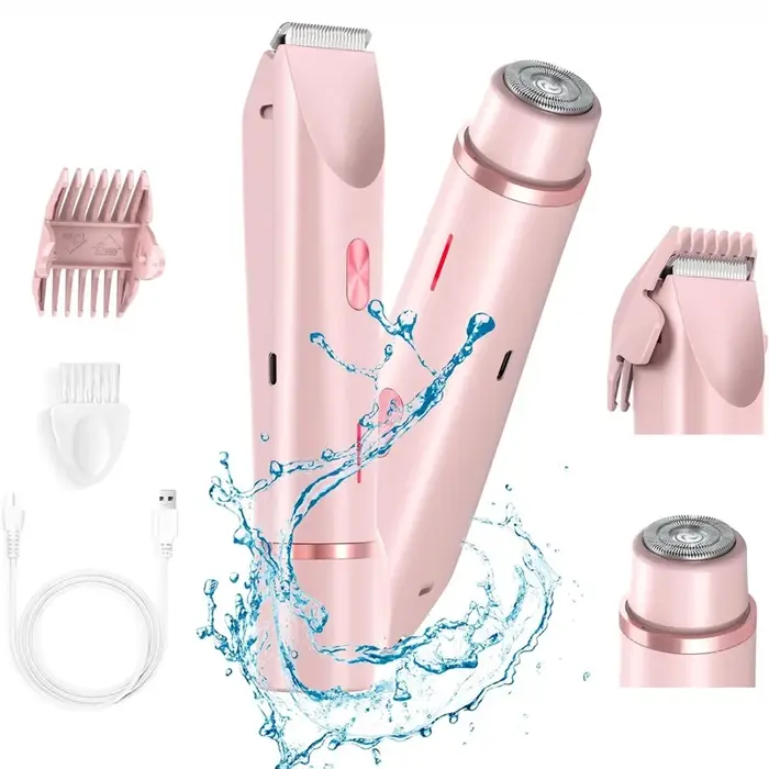 Épilateur électrique Double tête 2 en 1 pour jambe de Bikini