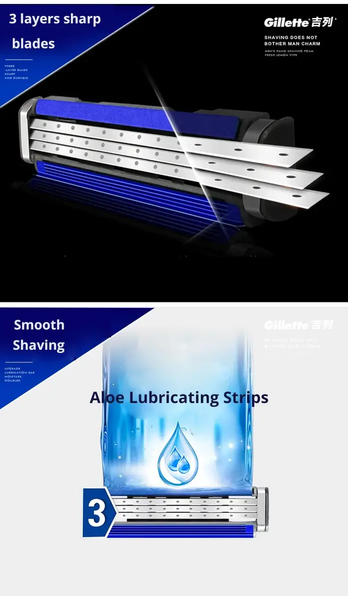 Hommes Gillette Shaver Vector 3 Series