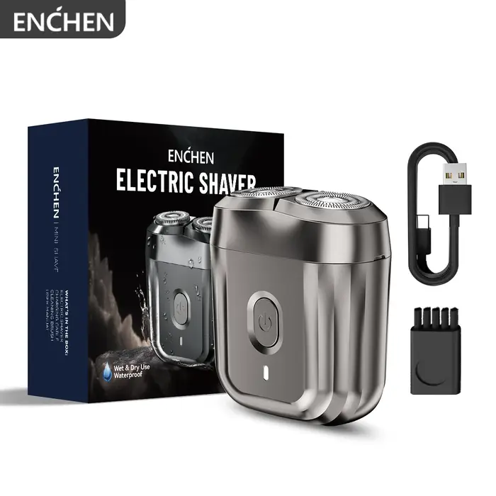 ENCHEN Mini 6 rasoir électrique avec têtes flexibles à 2 directions charge de Type C 100% tête de co