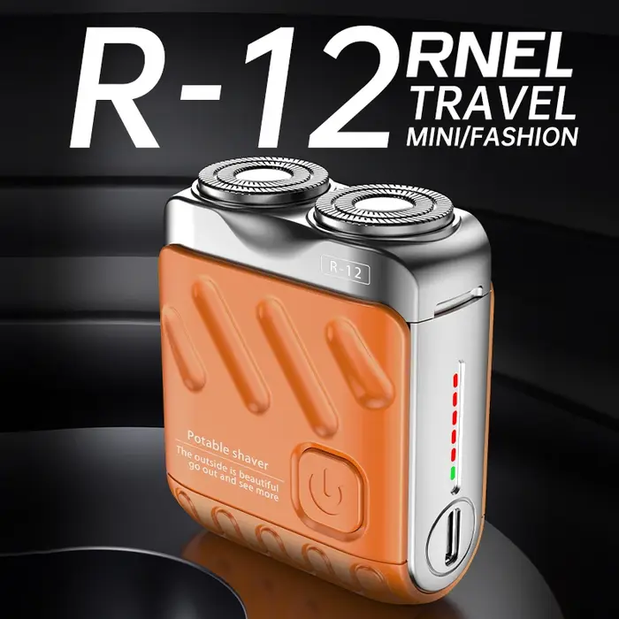 Mini rasoir électrique double tête étanche type-c Rechargeable
