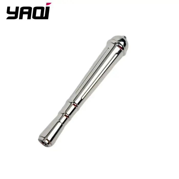 Yaqi-Poignée de rasoir de sécurité en acier inoxydable poli pour homme, larme