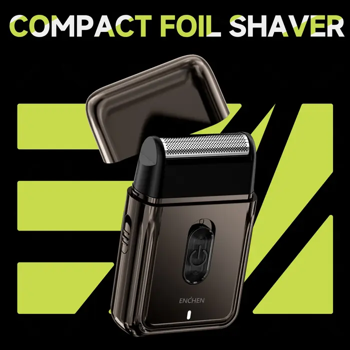 ENCHEN MS003 rasoir à feuille compacte avec tondeuse de précision POP-UP type-c charge avec indicateur 7000 tr/min moteur fort