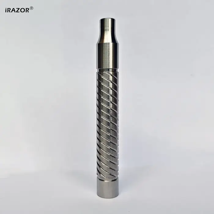iRAZOR – Rasoir de sécurité en acier inoxydable 316, manche de rasoir à double tranchant DE avec poi
