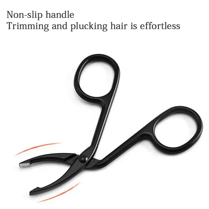 Eyeblogucking-Pince à épiler professionnelle, pince à épiler, ciseaux à coude droit et pointu, extracteur de poils, outils de beauté de maquillage, nouveau